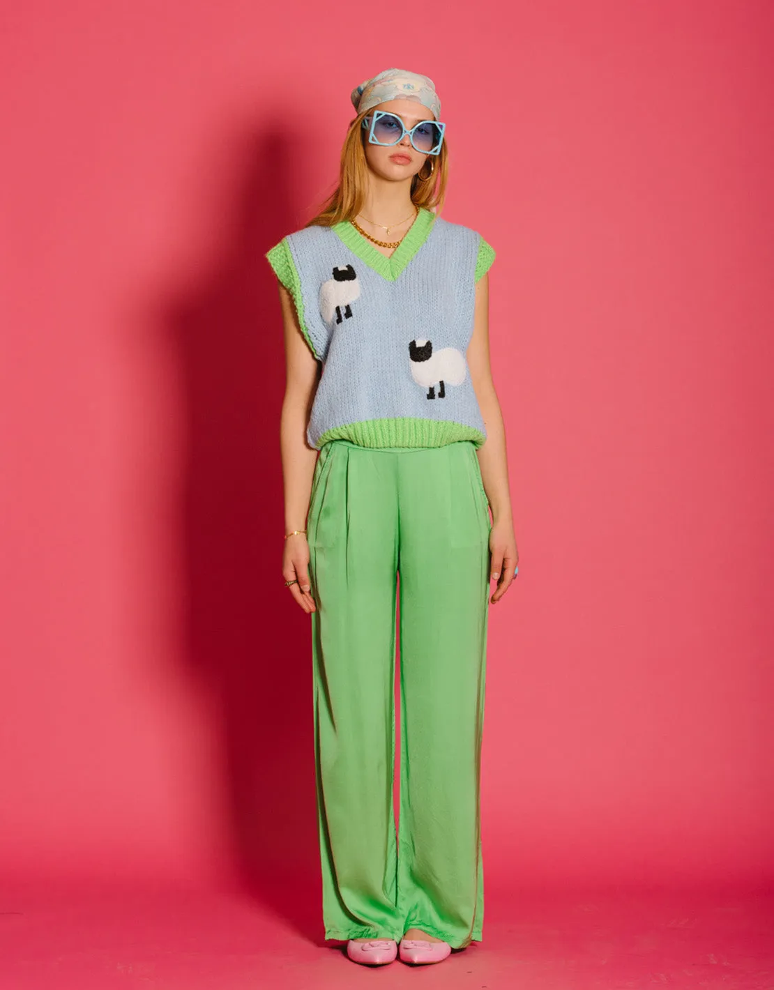 Yasmine silk trousers