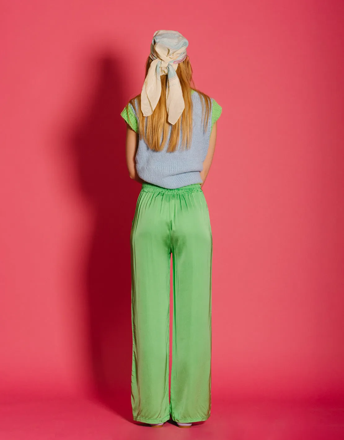 Yasmine silk trousers